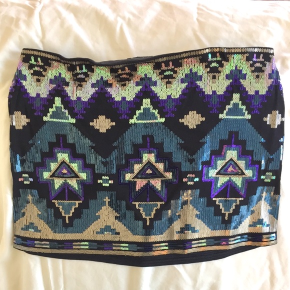 Express Dresses & Skirts - Express Sequin Mini Skirt